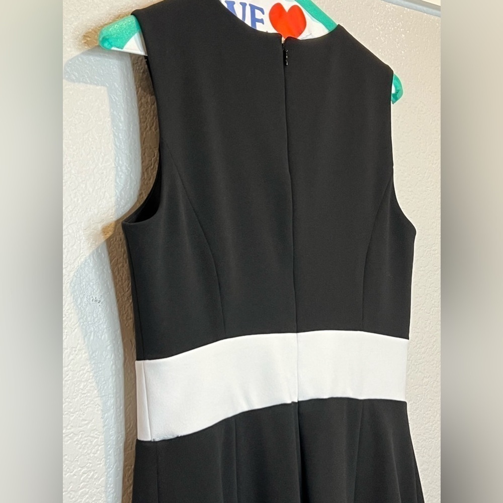 051. Calvin Klein Colorblocked Fit & Flare Dress Size 6 - Picture 9 of 11